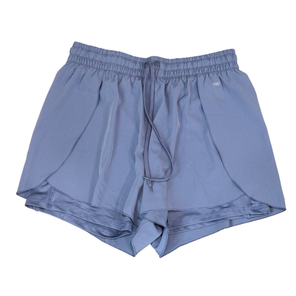LEG3ND Womens Dusty Blue 2-in-1 Running‎ Shorts Built-in Liner Size Large